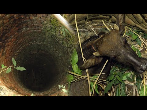 सूखे कुएं में गिर गया भैंस का बच्चा और कुछ सांप, फिर हुआ जो उसका अंदाजा भी नहीं लगा सकते आप- देखे वीडियो।